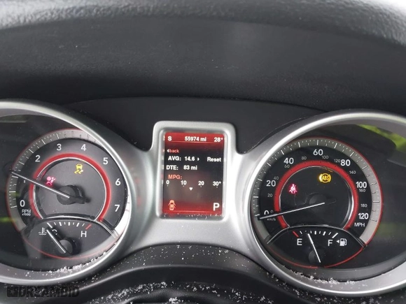 2014 Dodge Journey Limited with VIN 3C4PDCDG6ET263664, listed as a IAAI auction lot 41565629 with 55,974 mi miles. Bid and sale history available at carsss.com. Image 7.