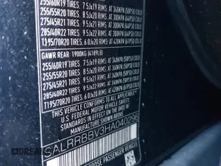 2017 Land Rover Discovery HSE with VIN SALRRBBV3HA040296, listed as a Copart auction lot 71894064 with 60,603 mi miles and Salvage Title. Bid and sale history available at carsss.com. Image 14.