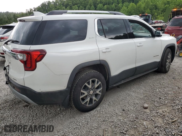 2023 GMC Acadia SLT with VIN 1GKKNULS6PZ237102, listed as a Copart auction lot 57768475 with Not provided miles and Salvage title. Bid and sale history available at DreamBid. Image 3.