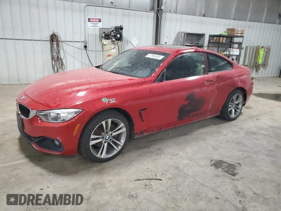 2014 BMW 4 Series 428i xDrive with VIN WBA3N5C51EF715633, listed as a Copart auction lot 47994365 with 90,442 mi miles and Salvage Title. Bid and sale history available at DreamBid. Image 1.