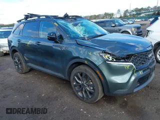 2023 Kia Sorento X-Line EX with VIN 5XYRHDLF1PG227287, listed as a IAAI auction lot 41645604 with 12,694 mi miles. Bid and sale history available at carsss.com. Image 1.