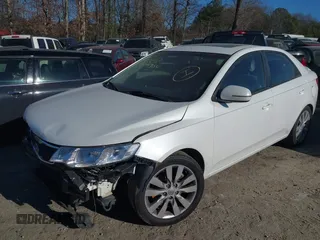 2013 Kia Forte SX with VIN KNAFW4A36D5663328, listed as a IAAI auction lot 41294354 with 172,637 mi miles. Bid and sale history available at carsss.com. Image 2.
