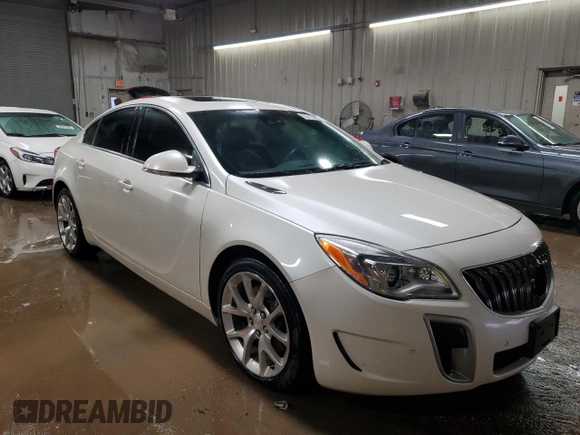 2015 Buick Regal GS with VIN 2G4GT5GX5F9223294, listed as a Copart auction lot 52313405 with 103,143 mi miles and Salvage Title. Bid and sale history available at DreamBid. Image 4.