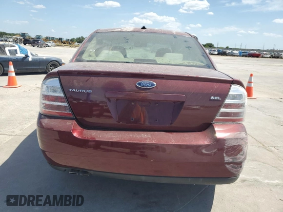 2008 Ford Taurus SEL with VIN 1FAHP24W98G165885, listed as a Copart auction lot 61210754 with 180,640 mi miles and Salvage Title. Bid and sale history available at carsss.com. Image 6.
