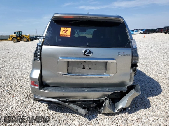 2023 Lexus GX with VIN JTJAM7BX0P5369155, listed as a Copart auction lot 71053914 with 0 mi miles and Salvage Title. Bid and sale history available at carsss.com. Image 6.