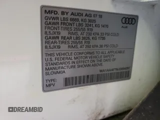 2018 Audi Q7 Premium z VIN WA1AAAF79JD054297, wystawiony jako Copart lot #64131693 z przebiegiem 61 849 mil mil oraz . Historia ofert i sprzedaży dostępna na DreamBid. Obrazek 12.