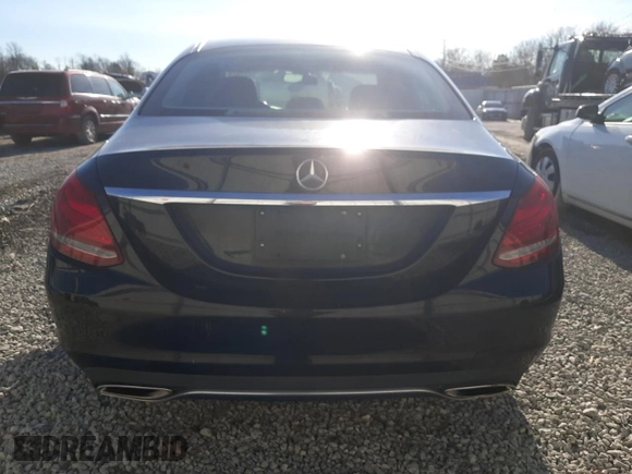 2015 Mercedes-Benz C-Class C 300 Luxury with VIN 55SWF4KB0FU053787, listed as a Copart auction lot 84916574 with 77,943 mi miles and Salvage Title. Bid and sale history available at carsss.com. Image 6.