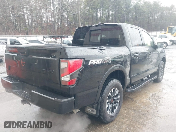 2024 Nissan Titan Pro-4X with VIN 1N6AA1ED6RN118344, listed as a IAAI auction lot 41546438 with 10,163 mi miles and . Bid and sale history available at DreamBid. Image 4.