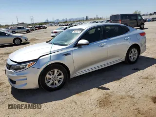 2018 Kia Optima LX с VIN 5XXGT4L31JG180298, выставлен на аукционе Copart как лот 58412615 с пробегом 105 802 миль миль и Списание • Salvage title. История ставок и продаж доступна на DreamBid. Изображение 1.