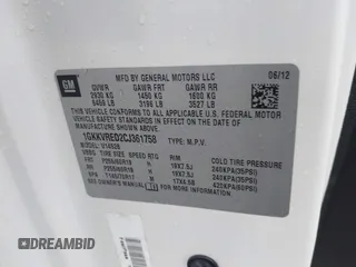2012 GMC Acadia SLT1 with VIN 1GKKVRED2CJ361758, listed as a IAAI auction lot 41489213 with 69,623 mi miles. Bid and sale history available at carsss.com. Image 9.