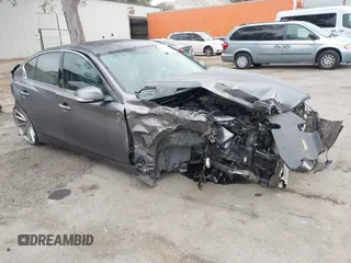 2015 Infiniti Q50 Premium with VIN JN1BV7APXFM342252, listed as a IAAI auction lot 41839980 with 1 mi miles. Bid and sale history available at carsss.com. Image 1.