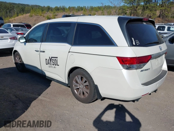 2015 Honda Odyssey EX-L z VIN 5FNRL5H61FB042899, wystawiony jako IAAI lot #41650811 z przebiegiem 162 228 mil mil oraz . Historia ofert i sprzedaży dostępna na DreamBid. Obrazek 3.