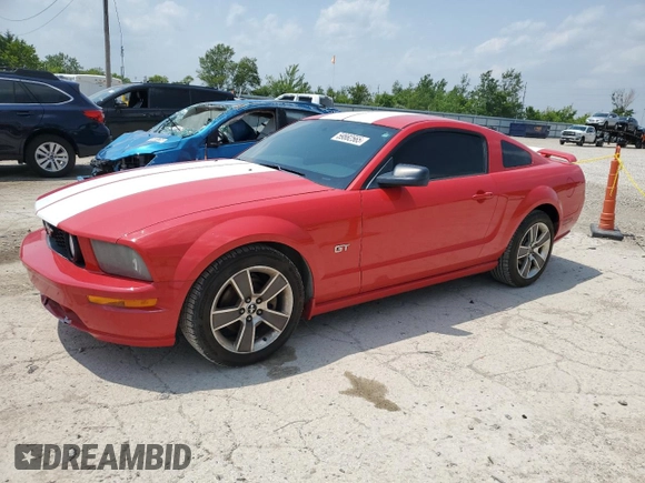 2008 Ford Mustang GT Deluxe с VIN 1ZVHT82H485102912, выставлен на аукционе Copart как лот 59882565 с пробегом 82 892 миль миль и Списание • Salvage title. История ставок и продаж доступна на DreamBid. Изображение 1.