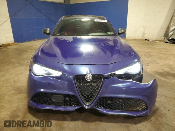 2020 Alfa Romeo Giulia Ti Sport with VIN ZARFAMBN2L7626139, listed as a Copart auction lot 60708035 with 65,270 mi miles and Salvage title. Bid and sale history available at DreamBid. Image 5.