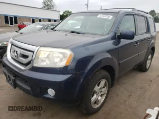 2011 Honda Pilot EX-L with VIN 5FNYF4H78BB086771, listed as a Copart auction lot 62308035 with 167,362 mi miles and Salvage title. Bid and sale history available at DreamBid. Image 1.