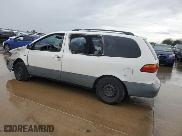 2000 Toyota Sienna CE with VIN 4T3GF19C4YU278505, listed as a Copart auction lot 44378515 with 208,571 mi miles and Salvage Title. Bid and sale history available at carsss.com. Image 2.