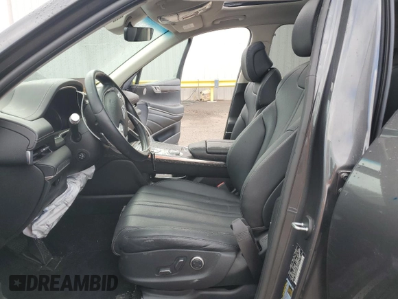 2022 Genesis GV80 with VIN KMUHCESC7NU076679, listed as a Copart auction lot 48827735 with Not Provided miles and Salvage Title. Bid and sale history available at DreamBid. Image 7.