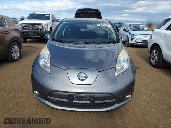 2015 Nissan LEAF SV with VIN 1N4AZ0CP5FC325081, listed as a Copart auction lot 62681513 with 90,329 mi miles. Bid and sale history available at carsss.com. Image 5.