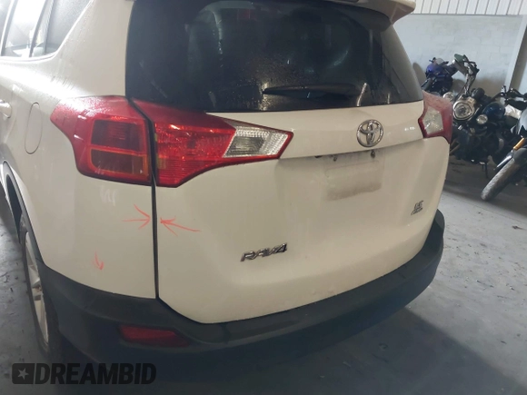 2014 Toyota RAV4 LE with VIN JTMBFREV8EJ005559, listed as a IAAI auction lot 41963080 with 126,296 mi miles and . Bid and sale history available at DreamBid. Image 21.