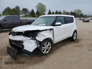 2016 Kia Soul + z VIN KNDJP3A58G7400241, wystawiony jako Copart lot #55100165 z przebiegiem 92 479 mil mil oraz Szkoda całkowita • Salvage title. Historia ofert i sprzedaży dostępna na DreamBid. Obrazek 1.
