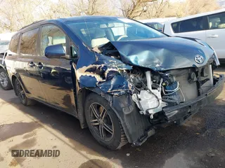 2012 Toyota Sienna LE AAS with VIN 5TDKK3DC4CS224009, listed as a IAAI auction lot 41411779 with 96,872 mi miles and . Bid and sale history available at DreamBid. Image 1.