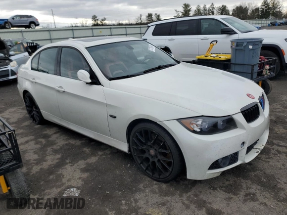 2006 BMW 3 Series 330i with VIN WBAVB33526KS32814, listed as a Copart auction lot 47785595 with 151,934 mi miles and Salvage Title. Bid and sale history available at DreamBid. Image 4.