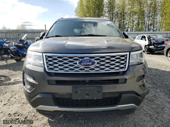 2017 Ford Explorer Platinum with VIN 1FM5K8HT0HGB15225, listed as a Copart auction lot 53121115 with 106,338 mi miles and Salvage Title. Bid and sale history available at carsss.com. Image 5.