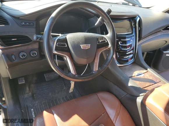 2015 Cadillac Escalade Luxury with VIN 1GYS4BKJ8FR235856, listed as a Copart auction lot 45348475 with 126,602 mi miles and Salvage Title. Bid and sale history available at carsss.com. Image 8.