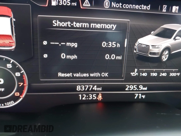 2017 Audi Q7 Premium Plus z VIN WA1LAAF77HD056813, wystawiony jako IAAI lot #42086340 z przebiegiem 83 774 mil mil oraz . Historia ofert i sprzedaży dostępna na DreamBid. Obrazek 16.