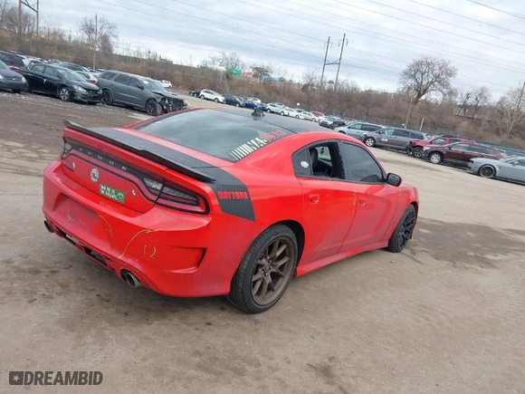2017 Dodge Charger R/T with VIN 2C3CDXCT6HH596095, listed as a IAAI auction lot 41488937 with 99,550 mi miles. Bid and sale history available at carsss.com. Image 4.