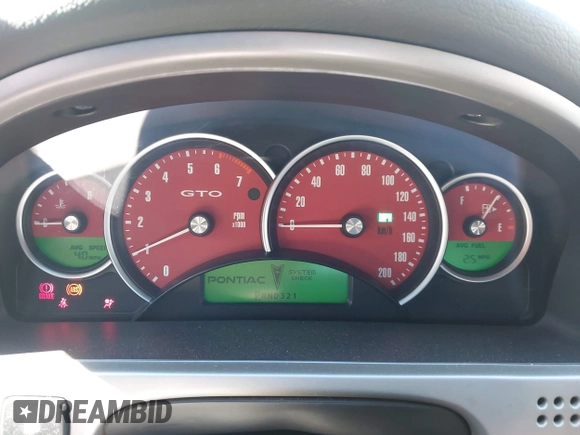2004 Pontiac GTO with VIN 6G2VX12GX4L200140, listed as a IAAI auction lot 41337182 with 109,405 mi miles. Bid and sale history available at carsss.com. Image 7.