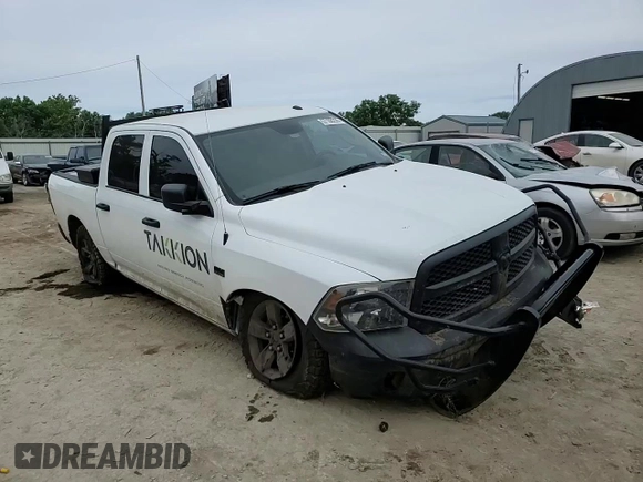 2023 Ram 1500 Express with VIN 3C6RR7KT9PG658247, listed as a Copart auction lot 57168235 with 30,253 mi miles and Salvage title. Bid and sale history available at DreamBid. Image 13.