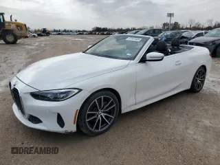 2024 BMW 4 Series 430i z VIN WBA23AT04RCN54796, wystawiony jako Copart lot #87837505 z przebiegiem 24 341 mil mil oraz Szkody całkowita. Historia ofert i sprzedaży dostępna na DreamBid. Obrazek 1.