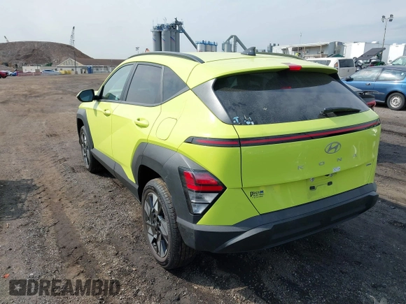 2024 Hyundai Kona SEL with VIN KM8HBCAB1RU090307, listed as a IAAI auction lot 41757473 with 10,112 mi miles and . Bid and sale history available at DreamBid. Image 3.
