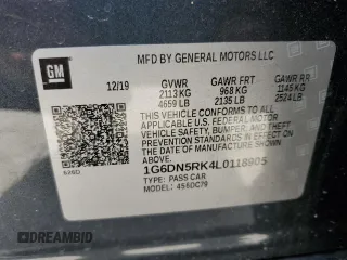 2020 Cadillac CT5 Premium Luxury z VIN 1G6DN5RK4L0118905, wystawiony jako Copart lot #48889445 z przebiegiem 72 376 mil mil oraz Szkoda całkowita • Salvage title. Historia ofert i sprzedaży dostępna na DreamBid. Obrazek 14.