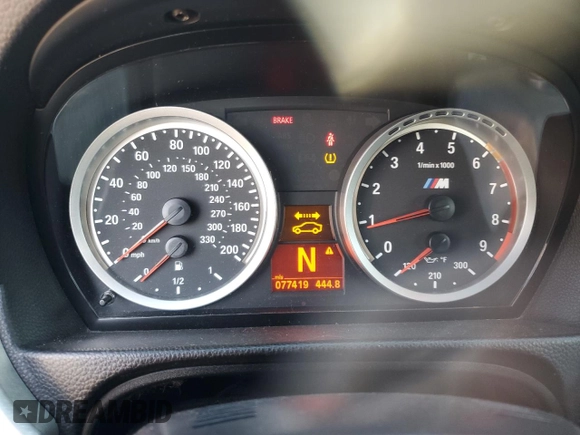 2013 BMW M3 with VIN WBSDX9C58DE785751, listed as a Copart auction lot 77334634 with 77,419 mi miles and Salvage Title. Bid and sale history available at carsss.com. Image 9.