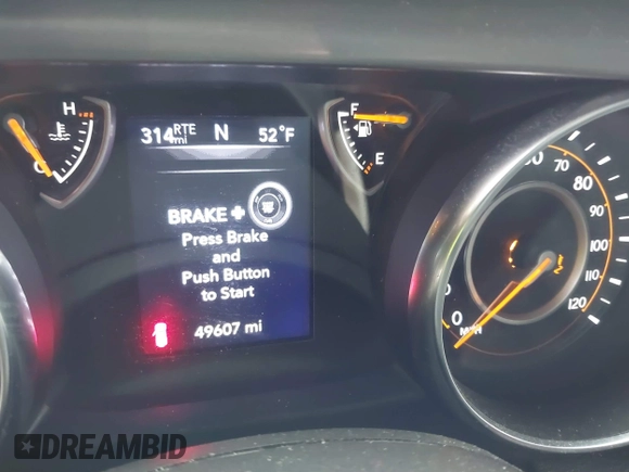 2023 Jeep Wrangler Sport with VIN 1C4HJXDN5PW522855, listed as a IAAI auction lot 41516522 with 49,607 mi miles and . Bid and sale history available at DreamBid. Image 7.