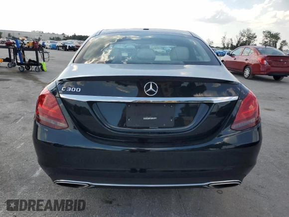 2019 Mercedes-Benz C 300 with VIN 55SWF8DB6KU316217, listed as a Copart auction lot 57811325 with 43,054 mi miles and Salvage title. Bid and sale history available at DreamBid. Image 6.