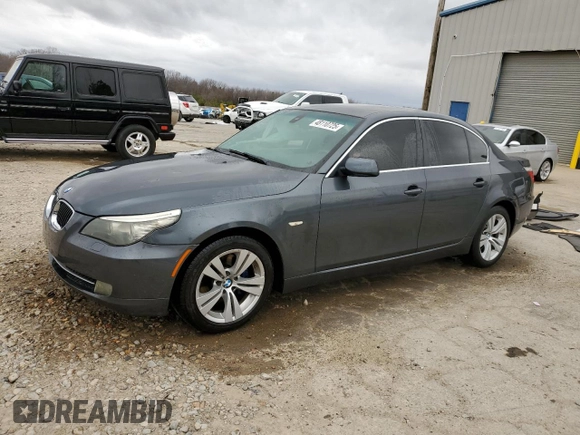 2010 BMW 5 Series 528i with VIN WBANU5C51AC127674, listed as a Copart auction lot 48110725 with 147,262 mi miles and Salvage Title. Bid and sale history available at carsss.com. Image 1.