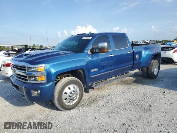 2018 Chevrolet Silverado 3500HD High Country with VIN 1GC4K1EY6JF115376, listed as a Copart auction lot 65568985 with 229,538 mi miles and Non repairable. Bid and sale history available at DreamBid. Image 1.