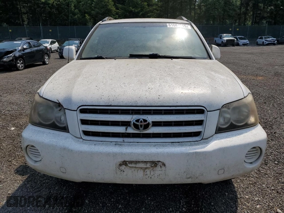 2001 Toyota Highlander with VIN JTEGF21A910026691, listed as a Copart auction lot 61681215 with 275,416 mi miles and Clean title. Bid and sale history available at DreamBid. Image 5.