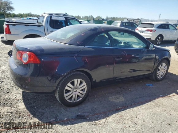 2008 Volkswagen Eos Turbo with VIN WVWBA71F38V030318, listed as a Copart auction lot 53055455 with 143,080 mi miles and Salvage Title. Bid and sale history available at DreamBid. Image 3.