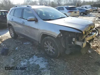 2014 Jeep Cherokee Latitude with VIN 1C4PJMCS0EW298375, listed as a Copart auction lot 41837255 with 123,517 mi miles and Salvage Title. Bid and sale history available at carsss.com. Image 4.
