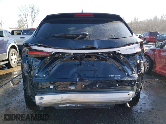 2023 Lexus NX with VIN 2T2ADCEZ8PC002897, listed as a Copart auction lot 77554863 with 15,007 mi miles. Bid and sale history available at carsss.com. Image 6.
