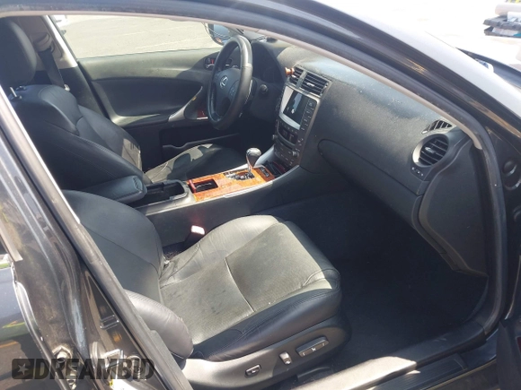 2007 Lexus IS 250 with VIN JTHBK262772051192, listed as a IAAI auction lot 42593448 with 165,913 mi miles and . Bid and sale history available at DreamBid. Image 5.