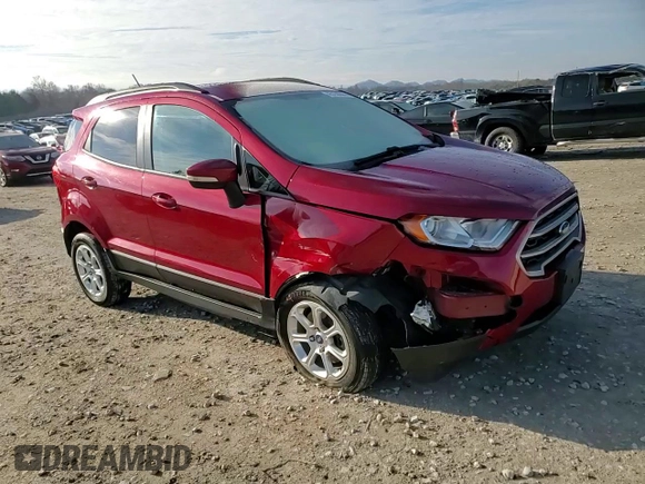 2019 Ford EcoSport SE with VIN MAJ6S3GLXKC253792, listed as a Copart auction lot 45158665 with 80,666 mi miles and Salvage Title. Bid and sale history available at carsss.com. Image 12.
