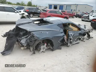 2020 Chevrolet Corvette 3LT with VIN 1G1Y82D45L5100082, listed as a Copart auction lot 71076334 with 0 mi miles and Salvage Title. Bid and sale history available at carsss.com. Image 3.