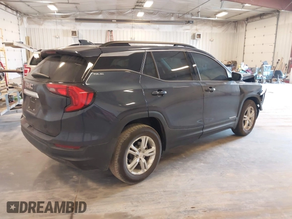 2019 GMC Terrain SLE with VIN 3GKALMEV3KL149956, listed as a IAAI auction lot 41797443 with 53,891 mi miles. Bid and sale history available at carsss.com. Image 4.