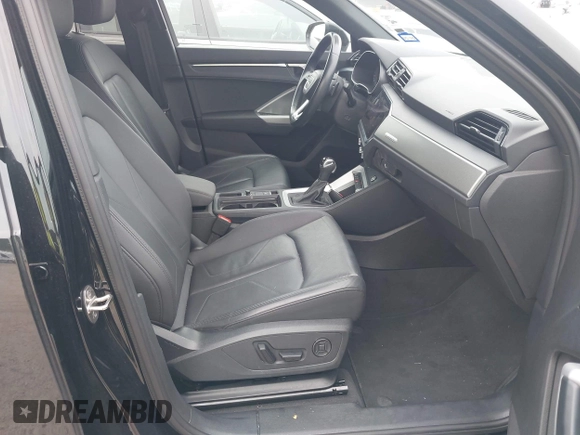 2023 Audi Q3 S line Premium with VIN WA1DECF32P1110925, listed as a IAAI auction lot 42324880 with 43,192 mi miles and . Bid and sale history available at DreamBid. Image 5.
