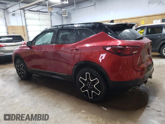 2024 Chevrolet Blazer RS with VIN 3GNKBKRS1RS275778, listed as a Copart auction lot 50371005 with 11,042 mi miles and Salvage title. Bid and sale history available at DreamBid. Image 2.